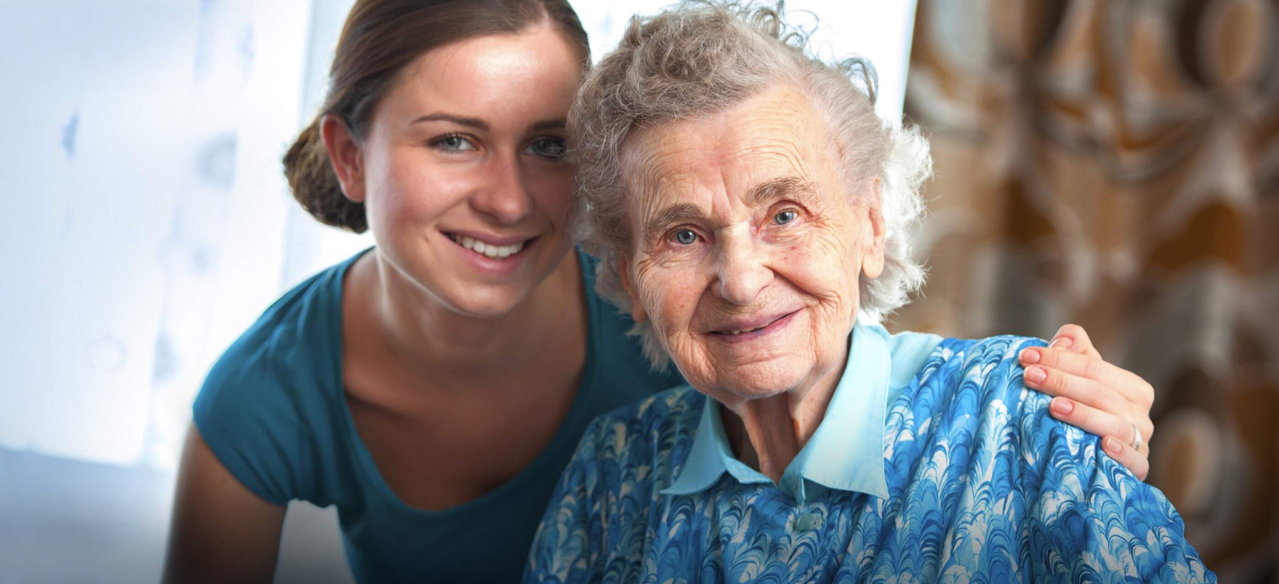 memory care resident and grand daughter in Acworth, GA