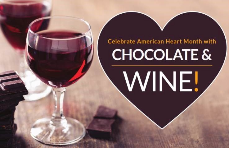 Chocolate & wine for American Hearth Month
